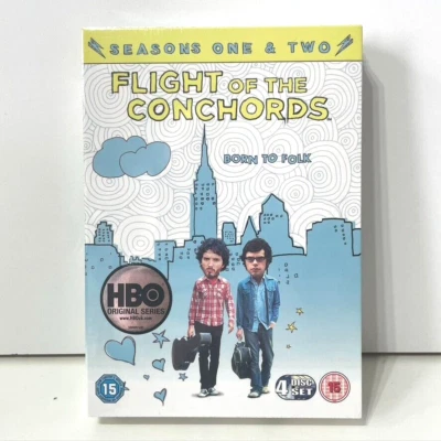 Flight Of The Conchords DVD Box Set Complete Seasons 1 & 2 HBO Comedy Sitcom - Image 1 of 3