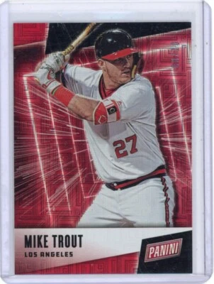 Mike Trout 2019 Panini Father's Day Escher Squares /10 #2 - Image 1 of 2