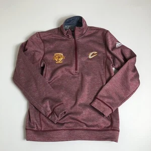 Team Issued Adidas Mens Cleveland Cavaliers Pullover Wine  Gold Member Small G46 - Picture 1 of 8