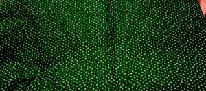 Fabric Red Rooster Small White Dots & Red Flower on Forest Green 4 Pieces $3.50 - Picture 1 of 3