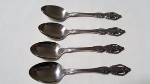 Juego de 4 cucharas de té vintage Oneida Renoir/Pembrooke SSS - Imagen 1 de 7