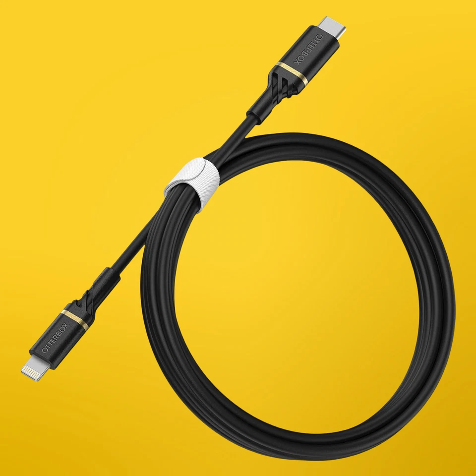OtterBox Reinforced USB-C to MFi-Certified Lightning Cable - Fast Charge 1m - Image 1 of 4