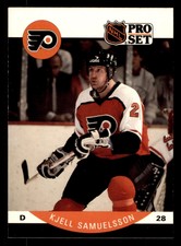  222 Kjell Samuelsson 28 Flyers 1990 Pro Set Hockey NHL Sports Trading Card 