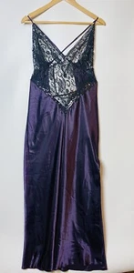 Dreamgirl Plum Medium Floor Length Lingerie Night Gown Sexy - Picture 1 of 7