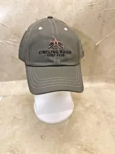 Circling Raven Golf Club Baseball Hat Cap Gray One-Size-Fits-All - Picture 1 of 7