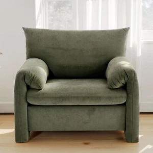 Chenille Oversized Armchair-Modern Large Chair & Single Sofa Lounge, 34'' Wide - Picture 1 of 7