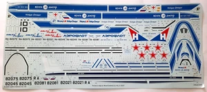 Calcomanía e instrucciones Revell Antonov AN-124 Aeroflot Volga Dnepr escala 1/144 solamente - Imagen 1 de 3