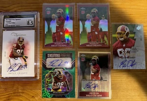 2009 Brian Orakpo Rookie Auto LOT Topps Chrome Prizm Green Scope Signatures Holo - Picture 1 of 3