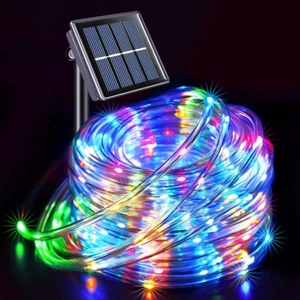 200 LED Solar Rope String Lights for Outside 65.62ft Tube Lights with 8 Modes - Picture 1 of 24