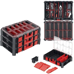 Organiser Tool 3 PCS set Case Tough Modular System Mobile Workshop Storage Box - Picture 1 of 8