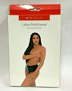 MYU Latex-Höschen ouvert Fetischkleidung Dom Cosplay hoch tailliert Dessous klein - Bild 1 von 6