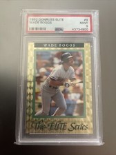 1992 WADE BOGGS Donruss Elite Series #/10,000 PSA 9