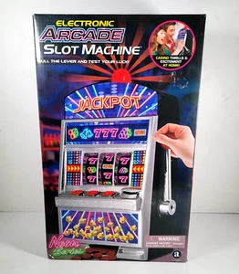 Electronic Arcade Slot Machine Neon Series Table Top Toy Ambassador. NOB - Picture 1 of 3