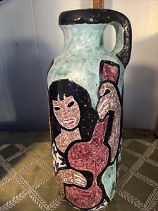 ERIK PLOEN RARE EARLY LARGE VASE JUG PITCHER NORWEGIAN ART POTTERY 1949 - Picture 1 of 9