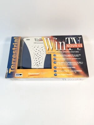 Vintage HAUPPAUGE  WINTV Nova-t USB Model 908 Digital Video Broadcasting Boxed - Image 1 of 4