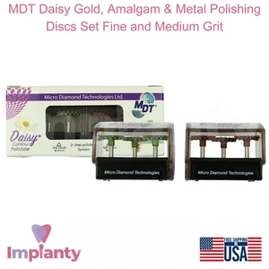 Juego de discos de pulido dentales MDT margarita oro, amalgama y metal grano fino y medio - Imagen 1 de 7