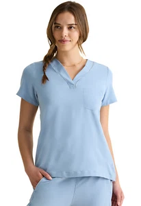 Icy Blue Healing Hands Scrubs 360 Stella Top HH700 IYBU - Picture 1 of 5
