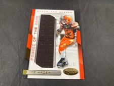 2016 PANINI CERTIFIED FOOTBALL JOE HADEN FABRIC OF THE GAME PATCH 71/99