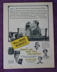 Miss Susie Slagles Veronica Lake Original movie ad from 1940's fan magazine L@@K - Picture 1 of 1