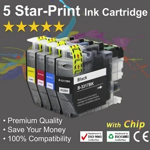 5x Ink Cartridges LC3317 for Brother MFC-J5330DW MFC-J6730DW MFC-J5730DW printer - Picture 1 of 1