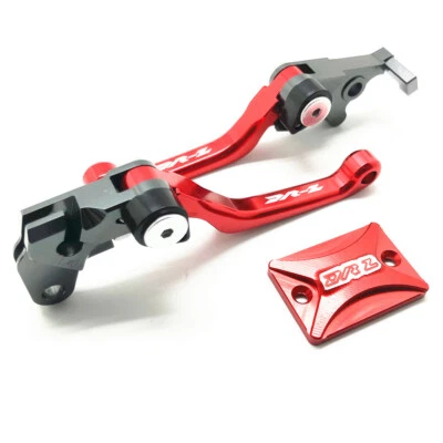 Red Pivot Brake Clutch Lever /Brake Oil Reservoir Cover For Suzuki DRZ 400S/E/SM - Image 1 of 4