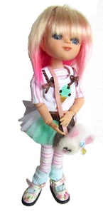 Muñeca BJD Artista JUDY PORTER 11" Niña ABBY, pelo rosa - Imagen 1 de 8