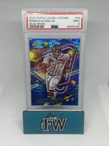 2023 Topps Cosmic Chrome Ronald Acuña Jr. Blue Moon PSA 9 como nuevo Atlanta Braves - Imagen 1 de 2