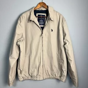 U.S. Polo Assn. Fleece Lined Jacket Full Zip Collared Lightweight Coat Size XL - Picture 1 of 13