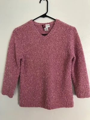 Jennifer Moore Women’s Medium Pink 3/4 Sleeve Sweater Size Medium - Image 1 of 4