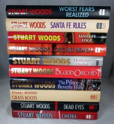 Stuart Woods Lot of 10 Mixed Series Hardcover Books with Dust Jacket - Image 1 of 4