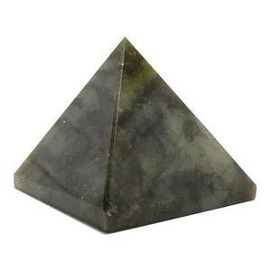 Natural Labradorite Pyramid Rugged Protection Stone Energy Tower Healing - Picture 1 of 3
