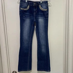 Squeeze Size 14 Girls Jeans With Accents - Picture 1 of 6