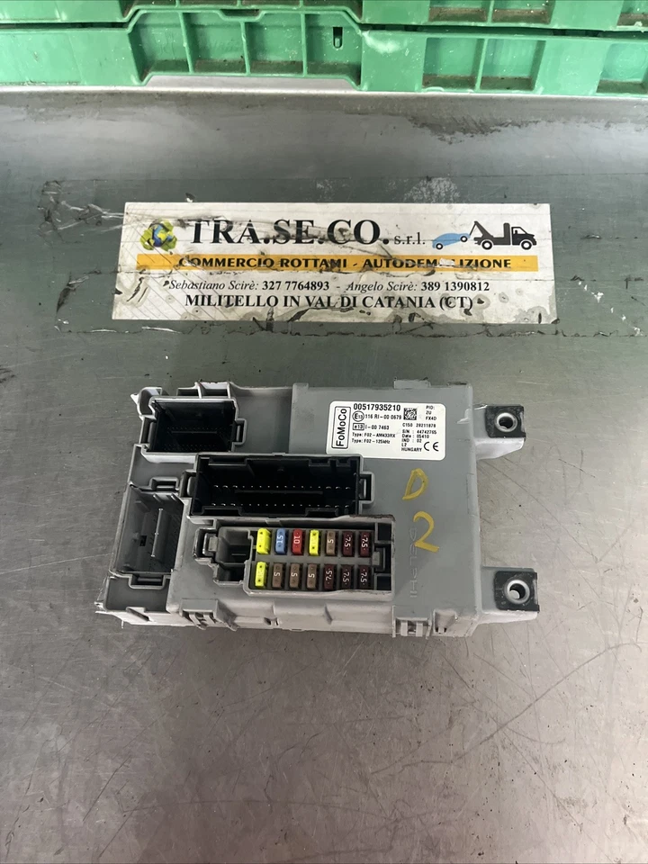 CENTRALINA BCM PER FORD Ka Serie (CCU) 517935210 Benzina 1200 (08>18) - Immagine 1 di 4