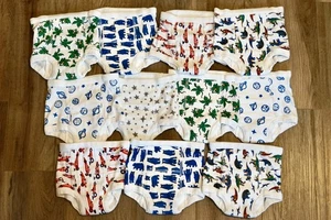 Lot 11 Hanna Andersson Training Underwear Organic Small 100/110cm Dino Car Space - Picture 1 of 11