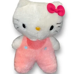 Vintage Sanrio Hello Kitty Plush Stuffed Animal Cat Hair Bow Nursery Decor 9" - Picture 1 of 10