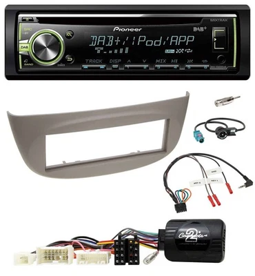 Pioneer DAB USB MP3 Lenkrad CD Autoradio für Renault Wind N 2010-2013 grau - Bild 1 von 4