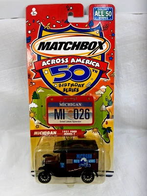 Matchbox 50 Across America Ford Model T Brown Michigan Die Cast - Image 1 of 3