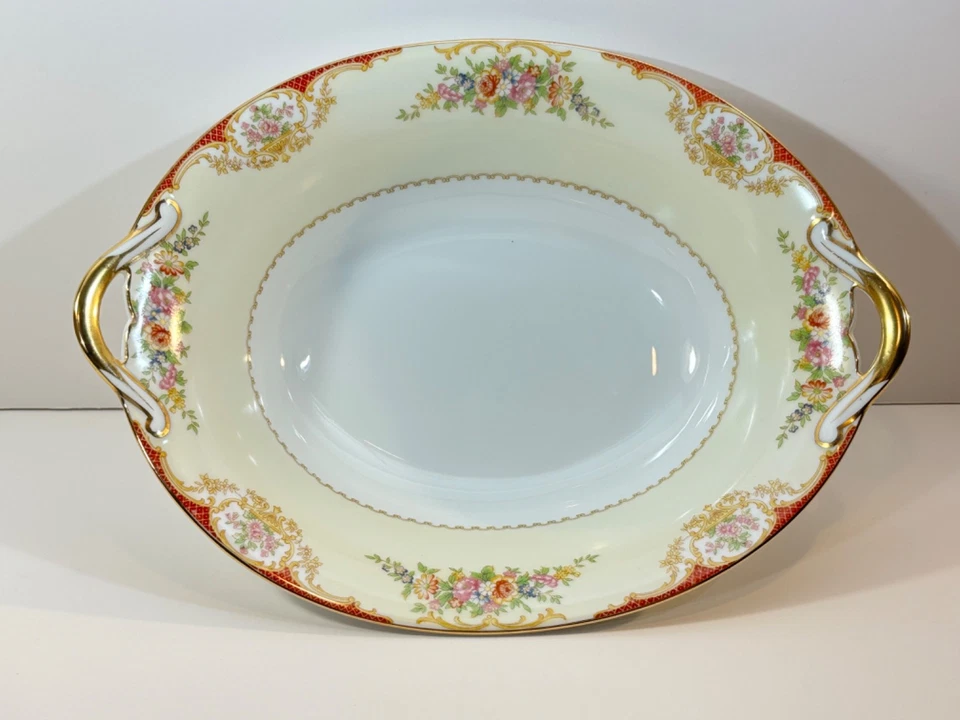 Vintage Noritake Pattern Mystery #209 Oval Serving Bowl 10 1/2" - Image 1 of 4