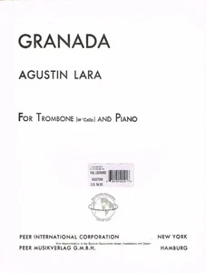 Granada for Trombone (or Cello) and Piano by Agustin Lara (HL00227568) - Picture 1 of 1