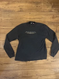 Vintage 80’s Harley-Davidson Women’s Long Sleeve Black Shirt Embroidered Size XL - Picture 1 of 8