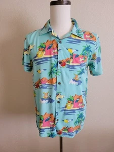 Pokémon Short Sleeve Aloha Tiki Hawaiian Shirt Men XS - Picture 1 of 11