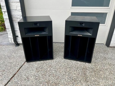 1981 Klipsch La Scala LSBR speakers in black - Worldwide Shipping! - Image 1 of 4