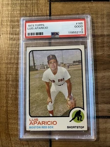 1973 Topps - Luis Aparicio #165 PSA BUONO 2 - Foto 1 di 2