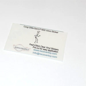 Corgi Toys  258 The Saint Volvo Black Stick Figure Sticker - Picture 1 of 4