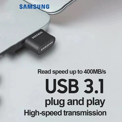 For SAMSUNG FIT Plus USB Flash Drive 128gb 256GB 1TB Black high-quality LOT - Image 1 of 4
