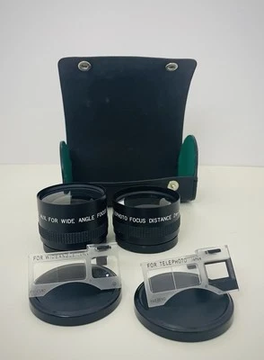 VTG Karl Lens Set AUX Wide Angle & Telephoto 2m - infinity Case & Finder Japan   - Image 1 of 4