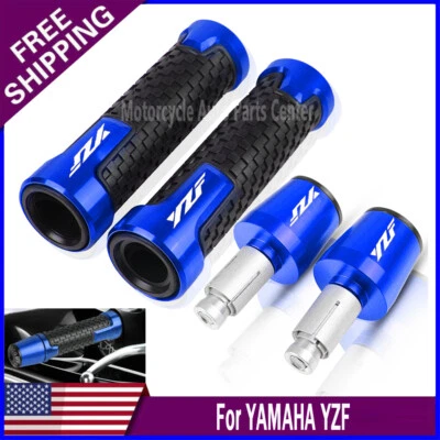 For YAMAHA YZF R1 R3 R6 R7 750R 1000 7/8'' Handlebar CNC Handle End Cap - Image 1 of 4
