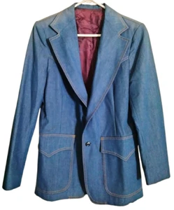 NWT Vintage Men's Lee blue jean denim jacket sports coat size 38 original tags - Picture 1 of 8