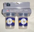 Nfl : Pack Of 2 Minnesota Vikings Spill Proof Sippy Cups - 9 Months And Up - New