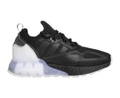 adidas Originals ZX 2K Boost Shoes Kids' Sz. 4 black/ white - Image 1 of 4